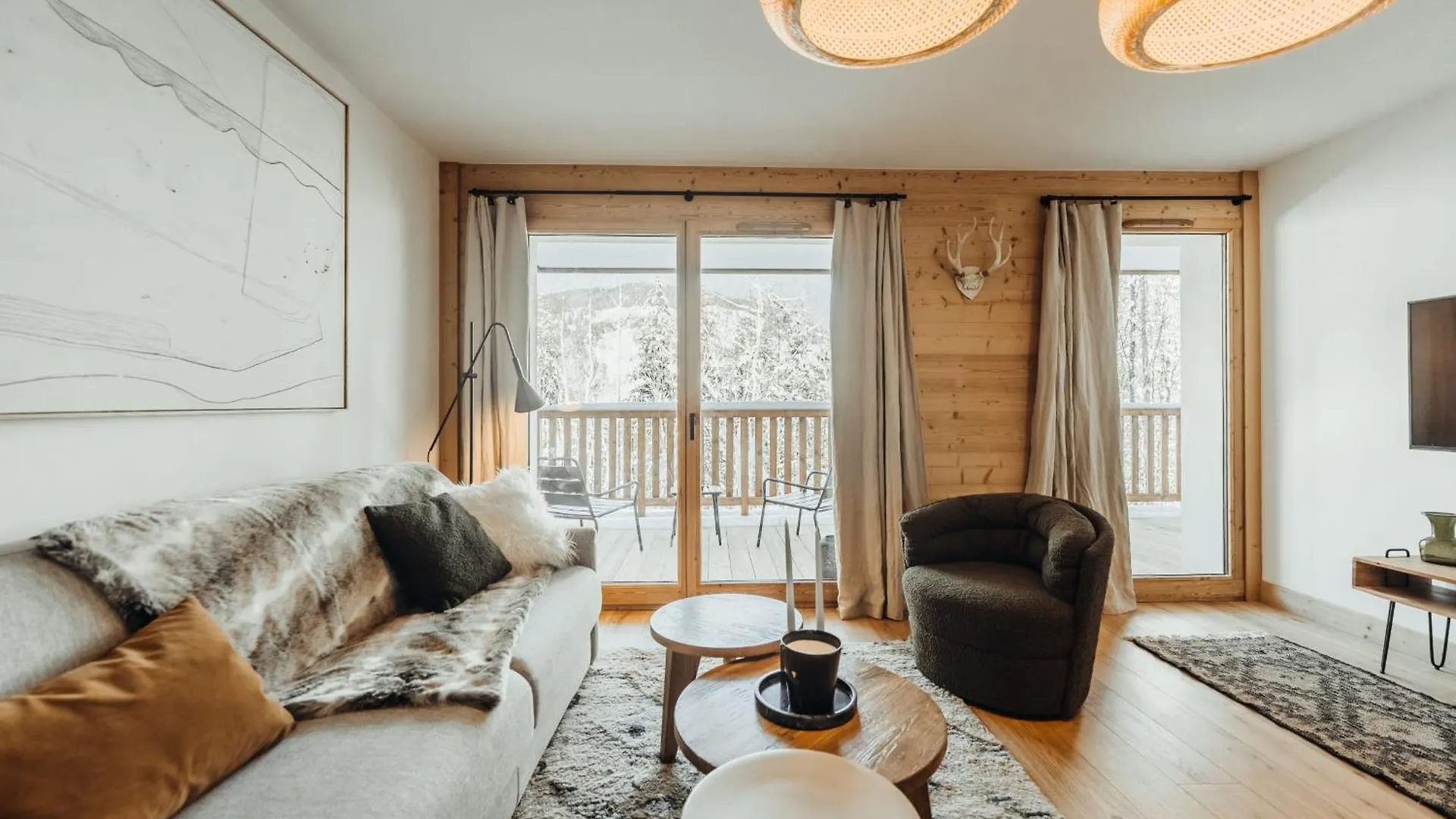 Le Cocon Blanc - Appartement « Cosy & Chic » Megeve 0*,